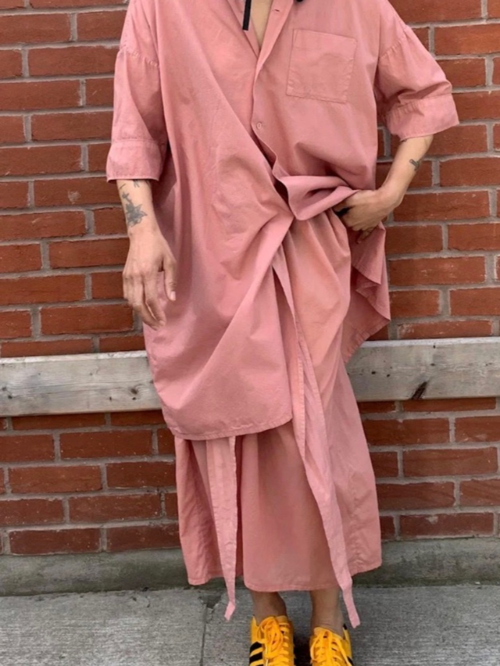 Cosmic Wonder Rose Crystal Shirt Dress
